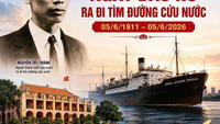 Kỷ niệm 115 năm Ngày Chủ tịch Hồ Chí Minh ra đi tìm đường cứu nước