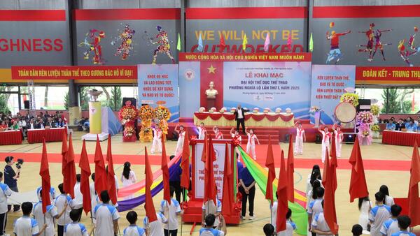Sôi nổi Lễ khai mạc Đại hội Thể dục Thể thao phường Nghĩa Lộ lần thứ I, năm 2025